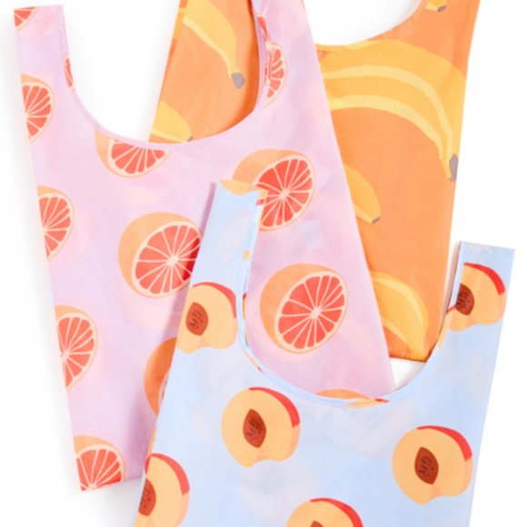 NWT Standard Baggu Set - Archive Fruits (Peach, Grapefruit, Banana) - Picture 4 of 11